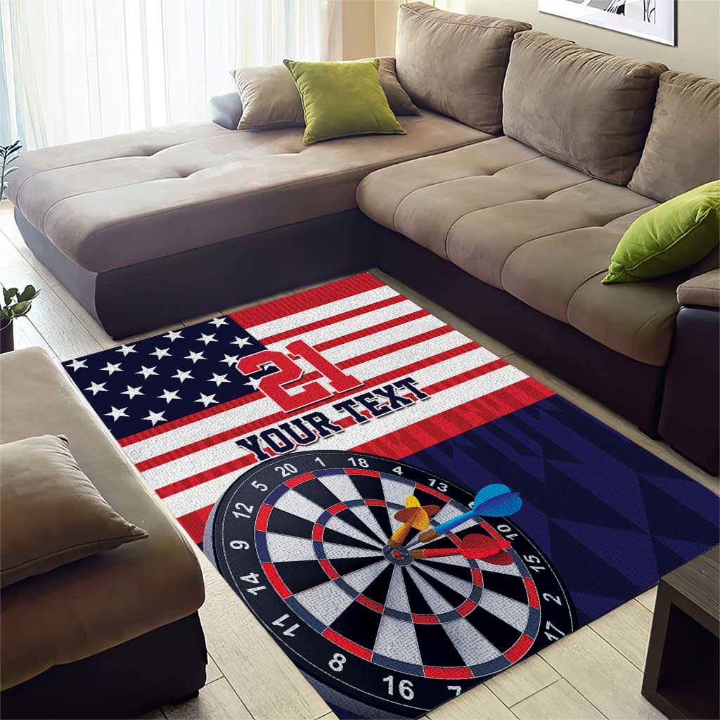 United States Dart Custom Area Rug Team USA One For All