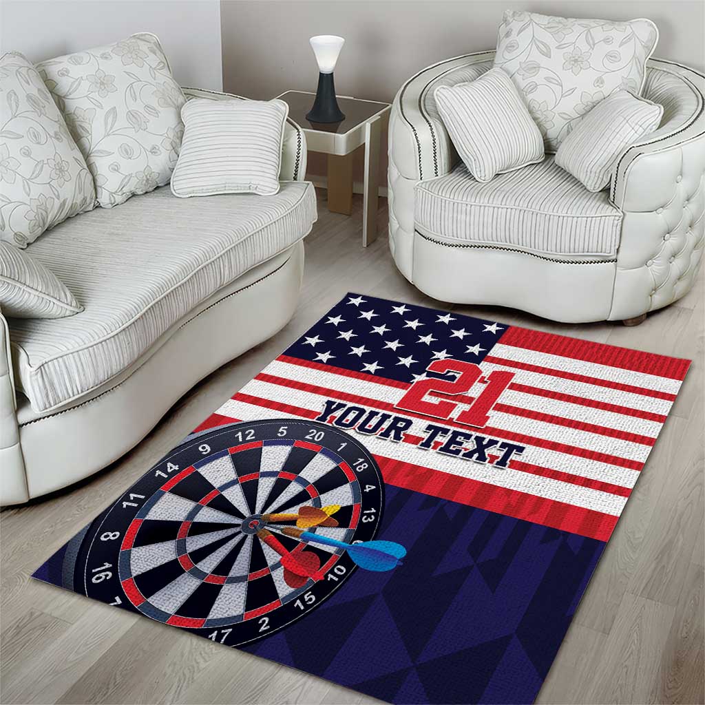 United States Dart Custom Area Rug Team USA One For All