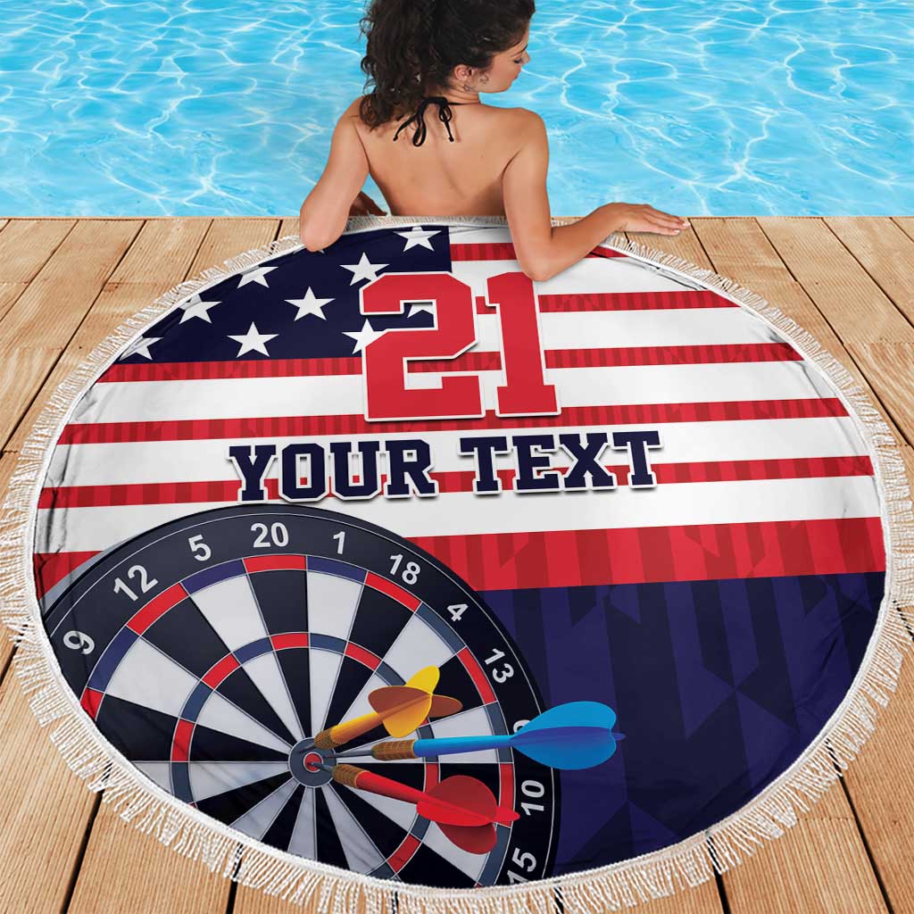 United States Dart Custom Beach Blanket Team USA One For All