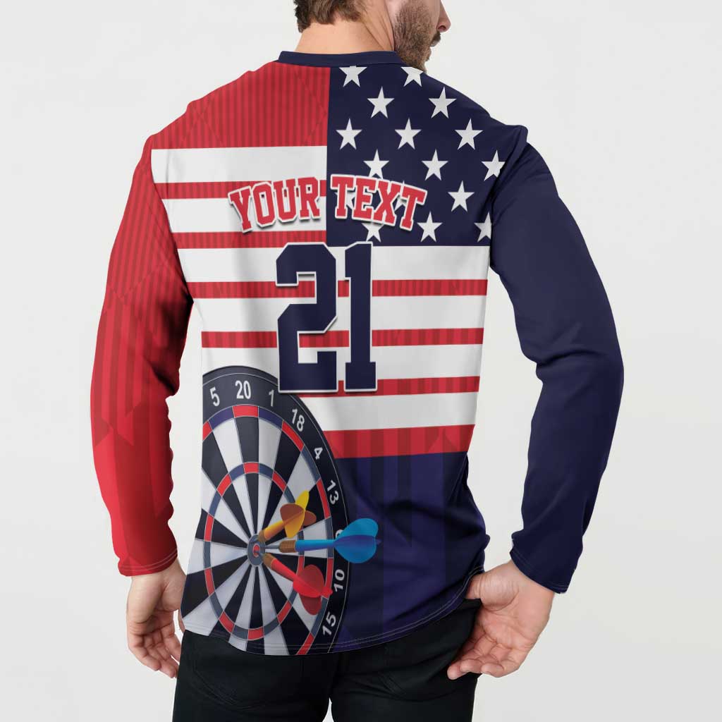 United States Dart Custom Button Sweatshirt Team USA One For All