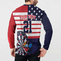 United States Dart Custom Button Sweatshirt Team USA One For All