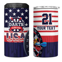 United States Dart Custom 4 in 1 Can Cooler Tumbler Team USA One For All