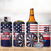 United States Dart Custom 4 in 1 Can Cooler Tumbler Team USA One For All