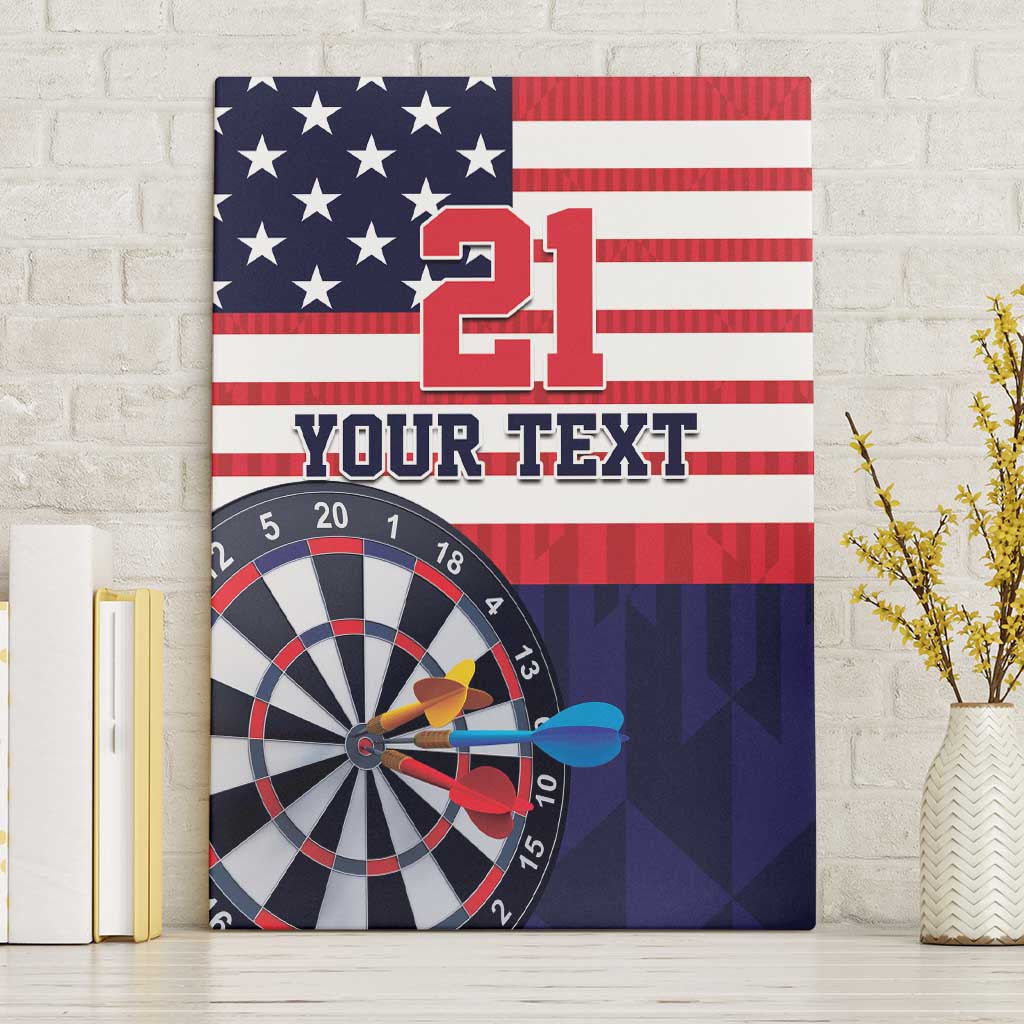 United States Dart Custom Canvas Wall Art Team USA One For All