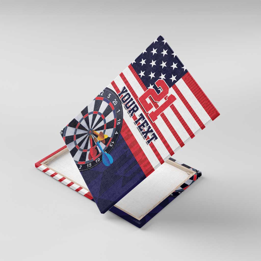United States Dart Custom Canvas Wall Art Team USA One For All