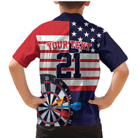 United States Dart Custom Family Matching Mermaid Dress and Hawaiian Shirt Team USA One For All