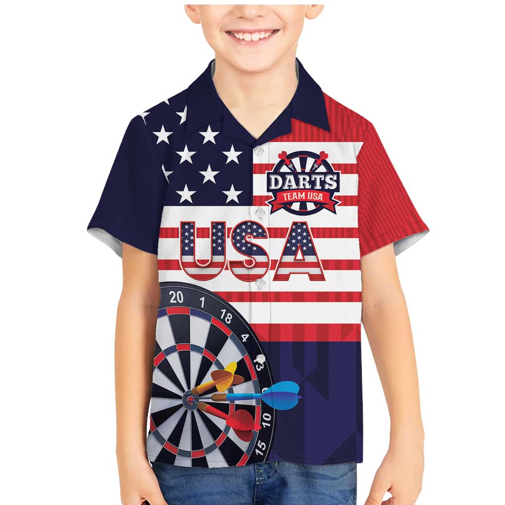 United States Dart Custom Family Matching Mermaid Dress and Hawaiian Shirt Team USA One For All
