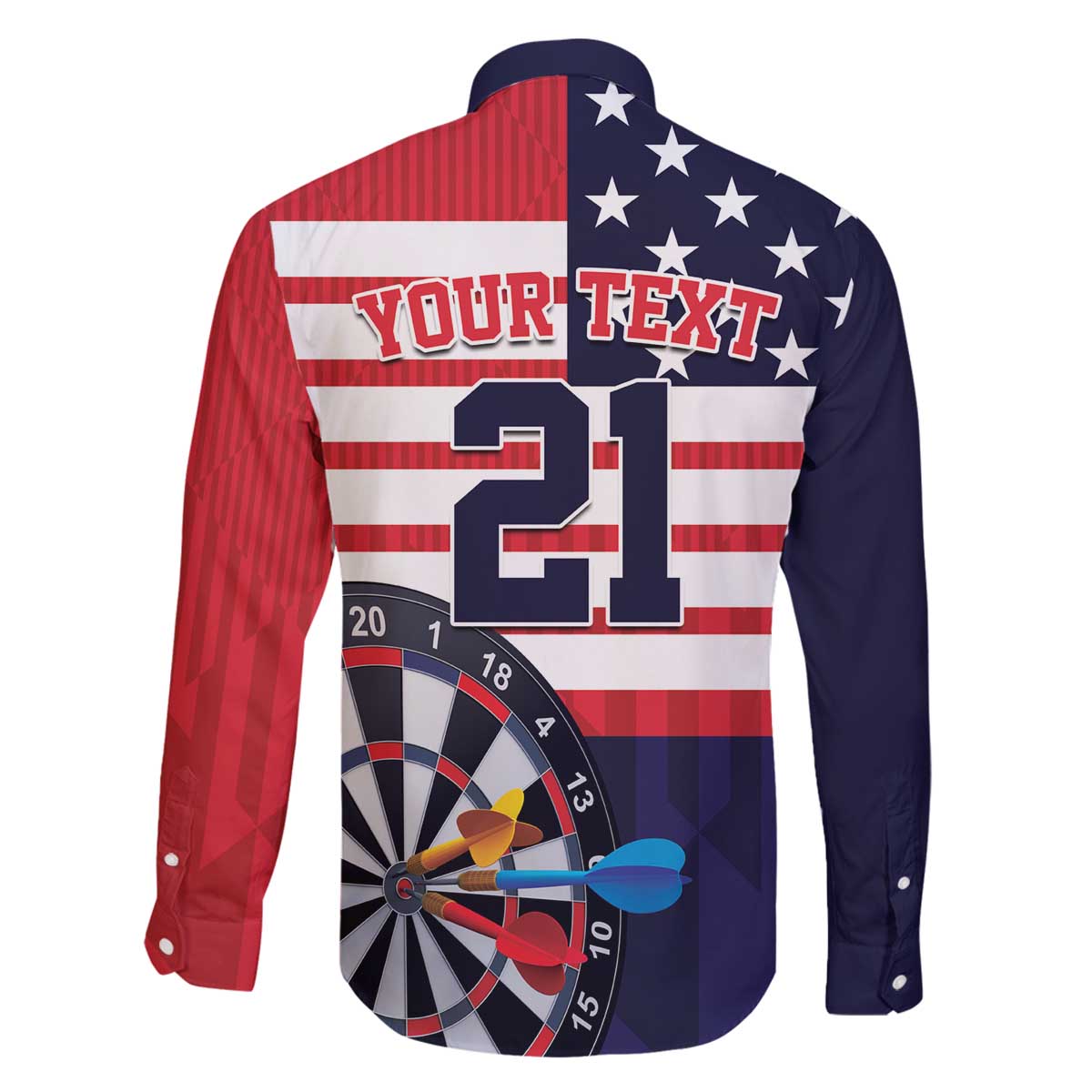 United States Dart Custom Family Matching Off The Shoulder Long Sleeve Dress and Hawaiian Shirt Team USA One For All