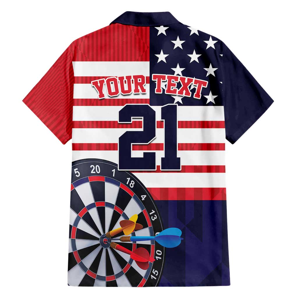 United States Dart Custom Family Matching Short Sleeve Bodycon Dress and Hawaiian Shirt Team USA One For All