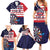 United States Dart Custom Family Matching Summer Maxi Dress and Hawaiian Shirt Team USA One For All
