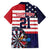 United States Dart Custom Family Matching Summer Maxi Dress and Hawaiian Shirt Team USA One For All