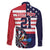 United States Dart Custom Family Matching Summer Maxi Dress and Hawaiian Shirt Team USA One For All