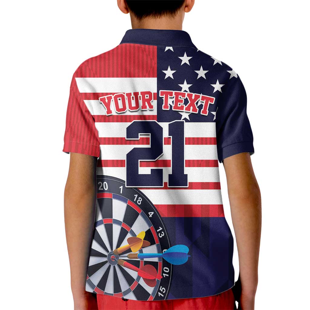 United States Dart Custom Kid Polo Shirt Team USA One For All