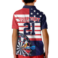 United States Dart Custom Kid Polo Shirt Team USA One For All