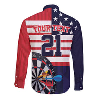 United States Dart Custom Long Sleeve Button Shirt Team USA One For All