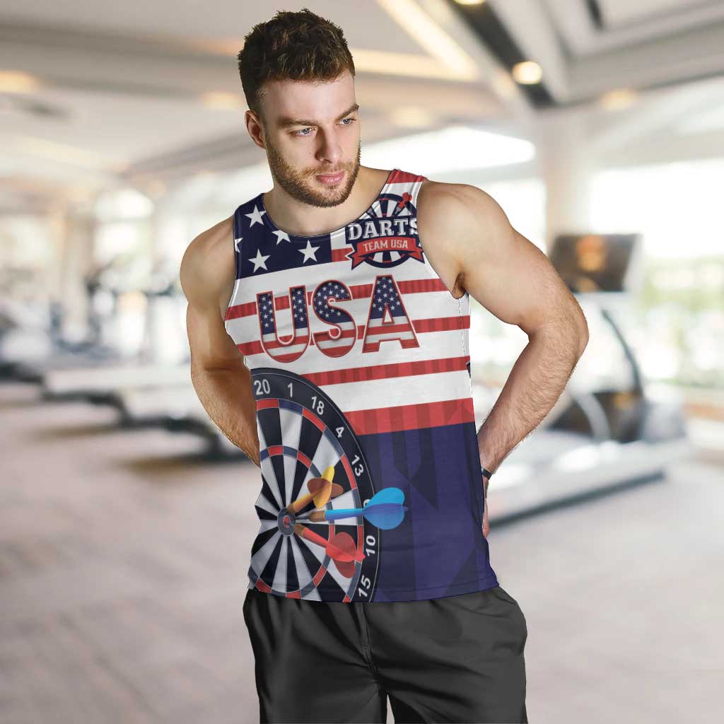 United States Dart Custom Men Tank Top Team USA One For All