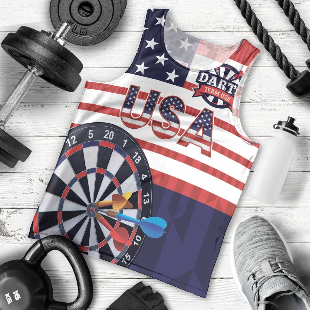 United States Dart Custom Men Tank Top Team USA One For All