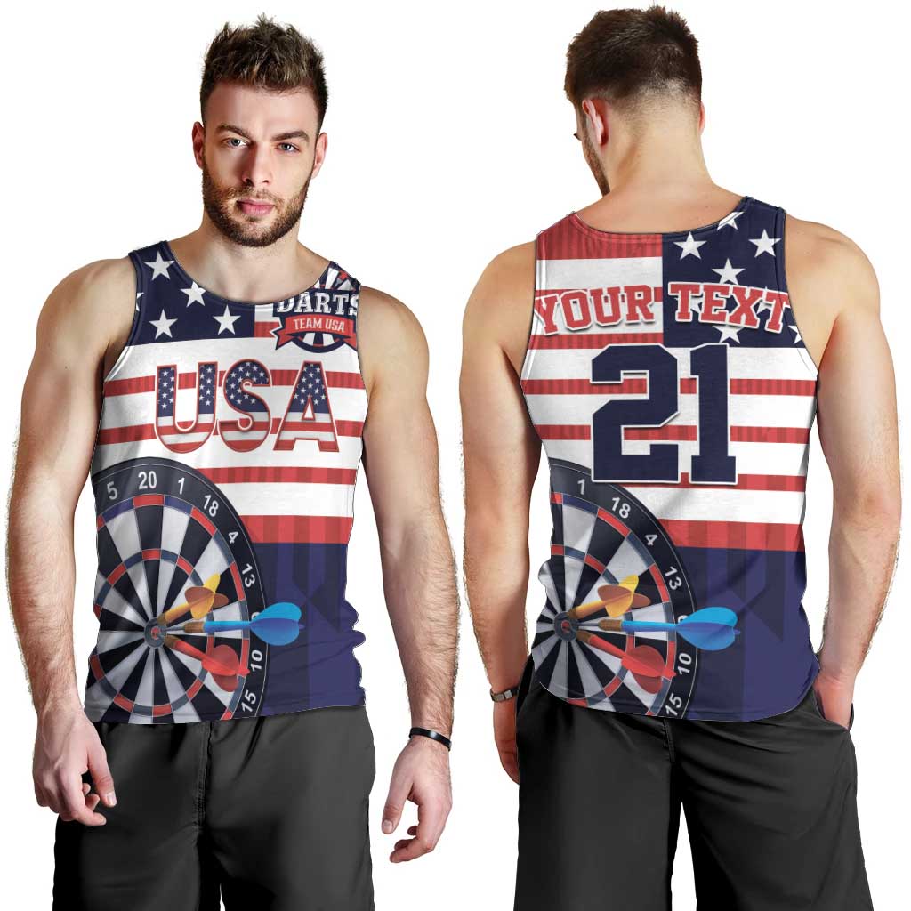 United States Dart Custom Men Tank Top Team USA One For All