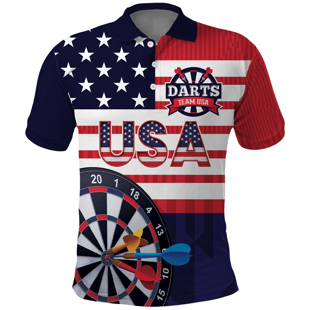 United States Dart Custom Polo Shirt Team USA One For All