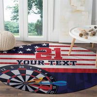 United States Dart Custom Round Carpet Team USA One For All