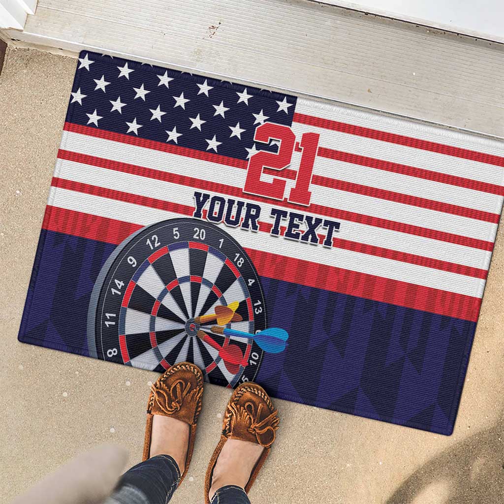 United States Dart Custom Rubber Doormat Team USA One For All