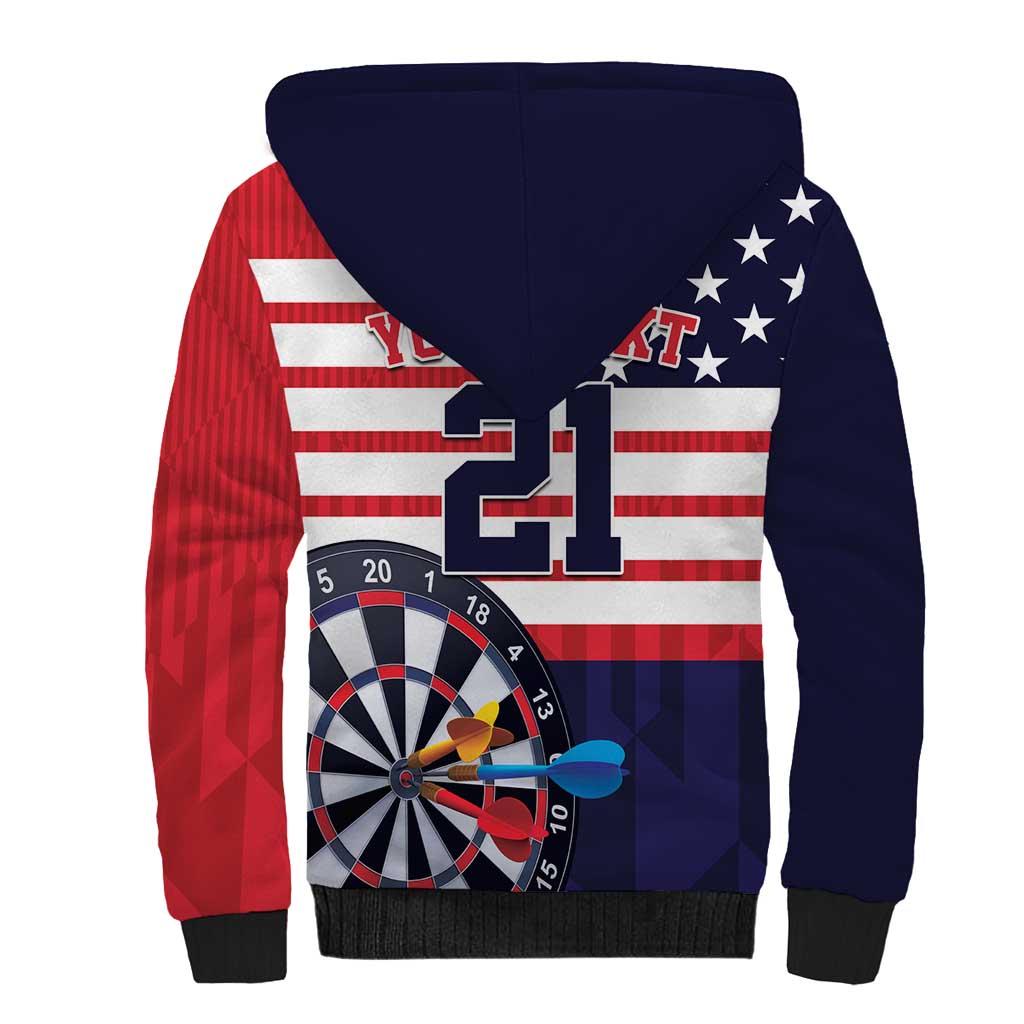 United States Dart Custom Sherpa Hoodie Team USA One For All