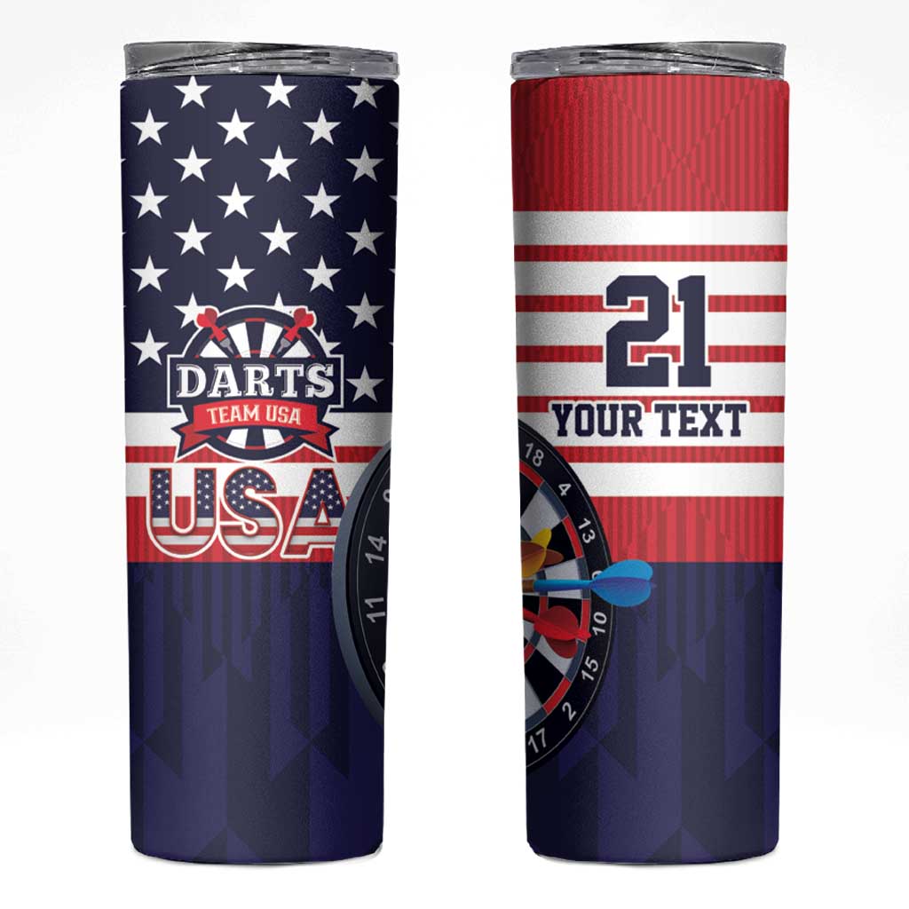 United States Dart Custom Skinny Tumbler Team USA One For All