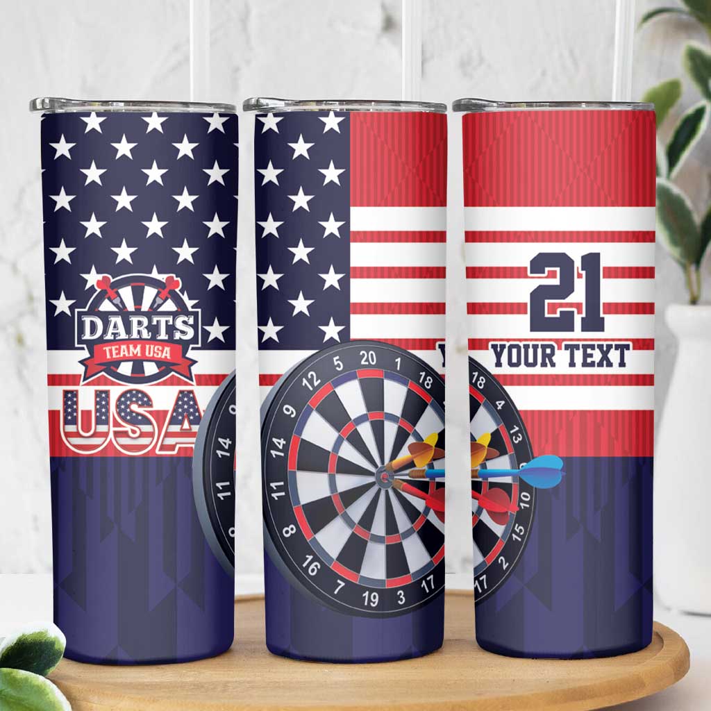 United States Dart Custom Skinny Tumbler Team USA One For All
