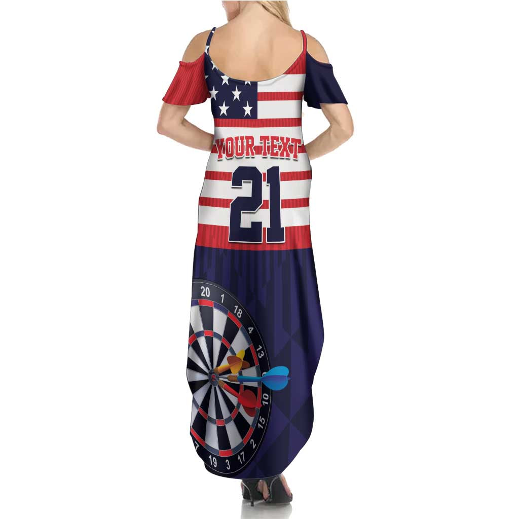 United States Dart Custom Summer Maxi Dress Team USA One For All