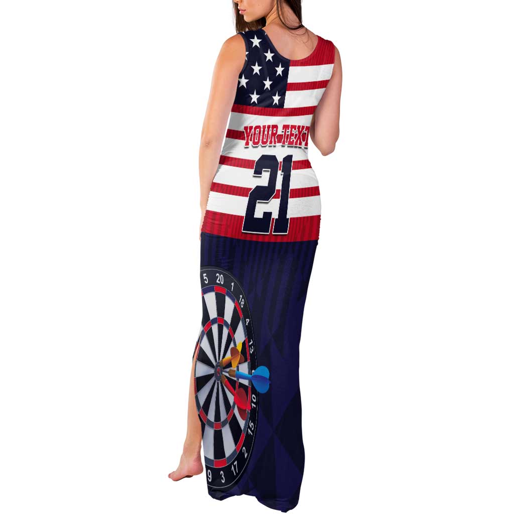 United States Dart Custom Tank Maxi Dress Team USA One For All