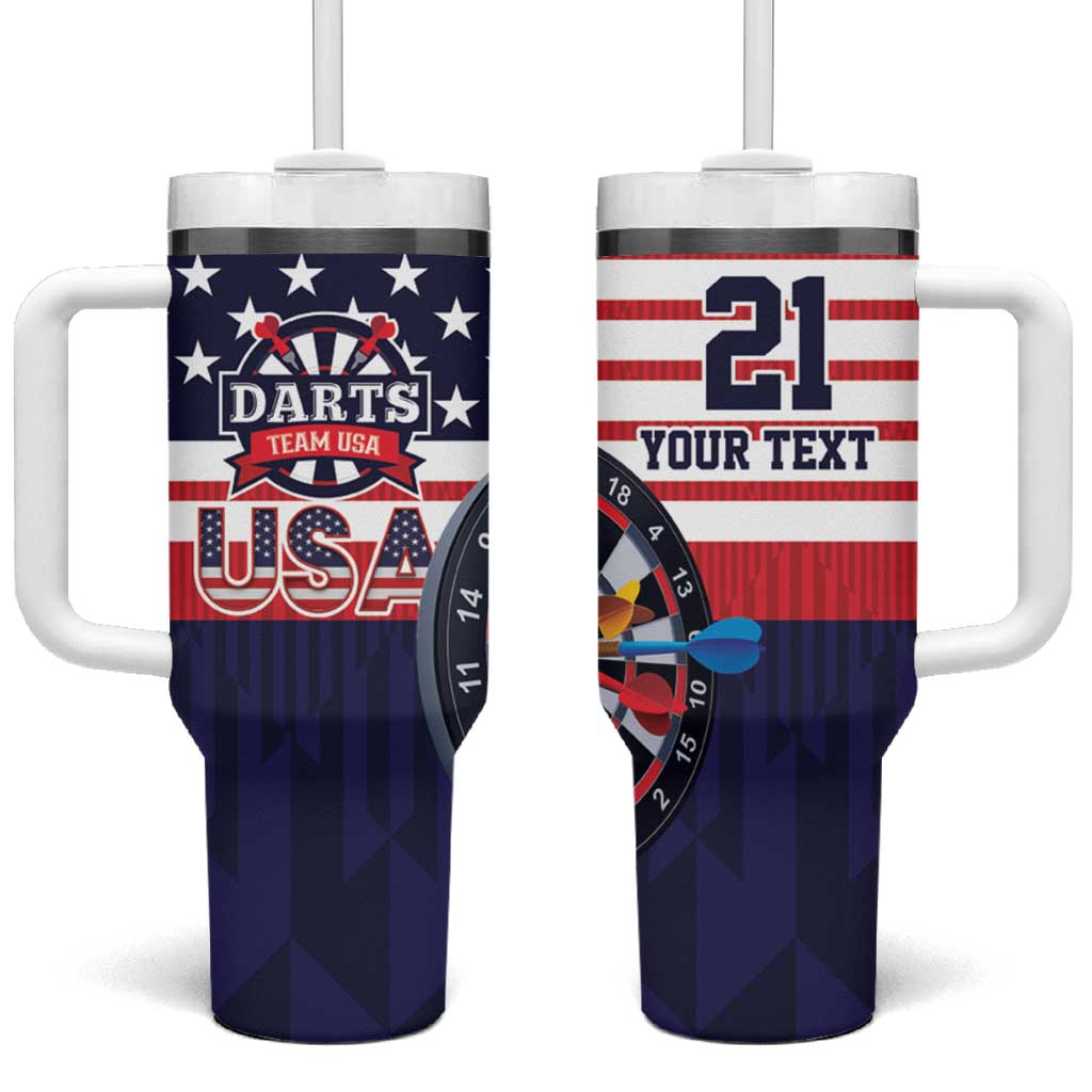 United States Dart Custom Tumbler With Handle Team USA One For All