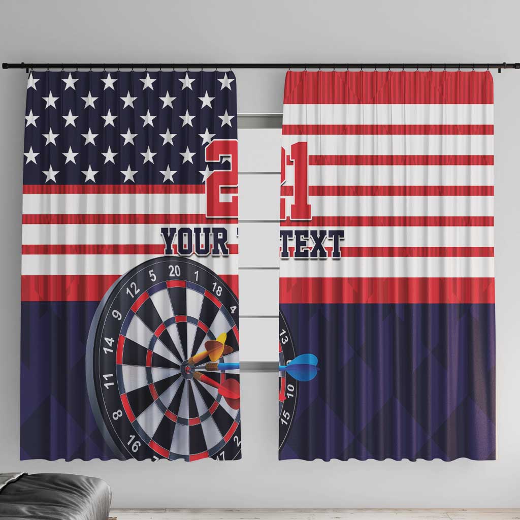 United States Dart Custom Window Curtain Team USA One For All
