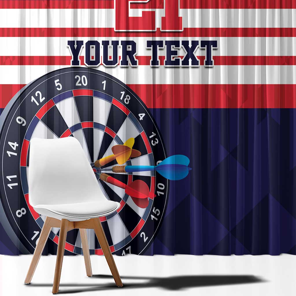 United States Dart Custom Window Curtain Team USA One For All