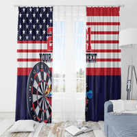 United States Dart Custom Window Curtain Team USA One For All