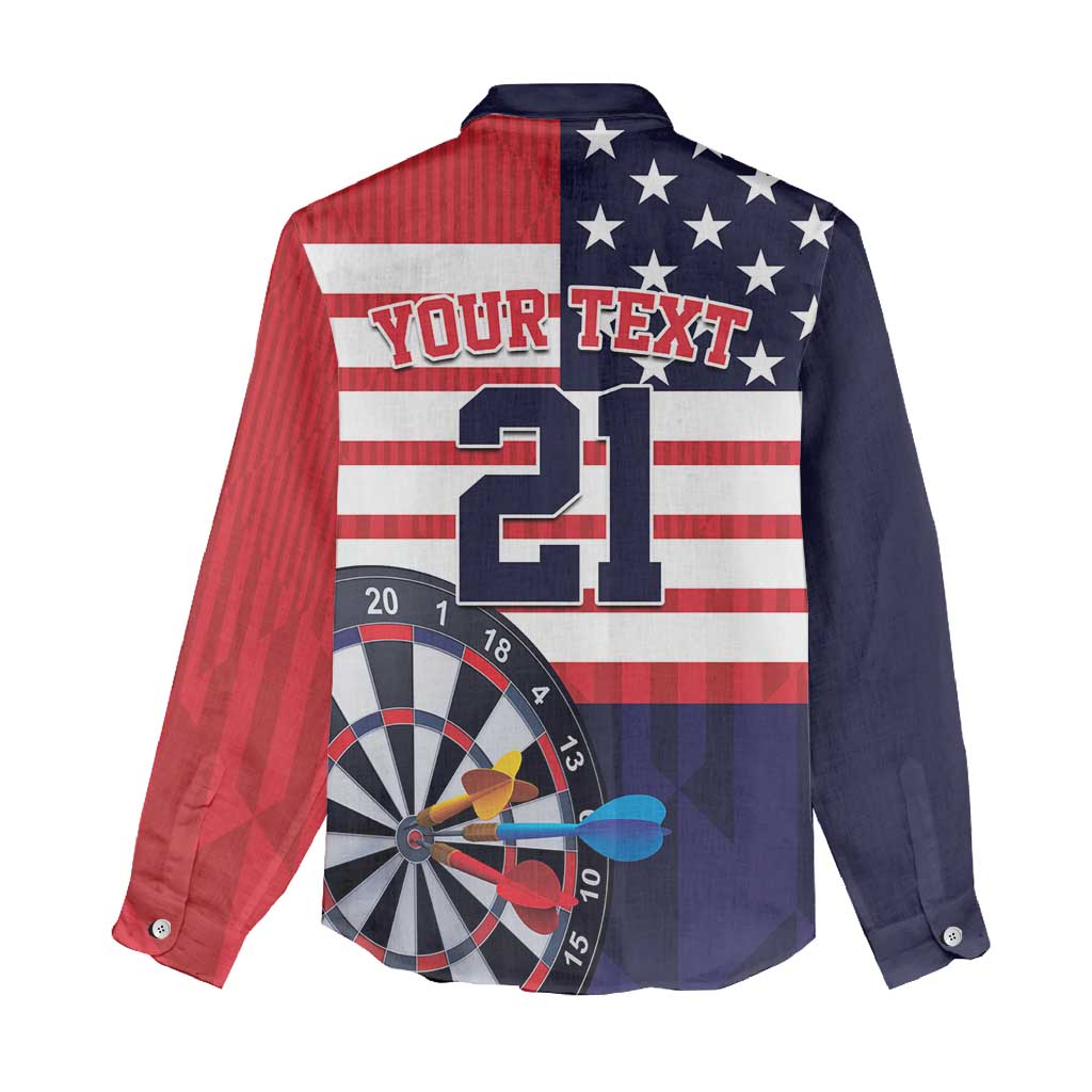 United States Dart Custom Women Casual Shirt Team USA One For All