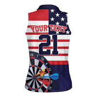 United States Dart Custom Women Sleeveless Polo Shirt Team USA One For All