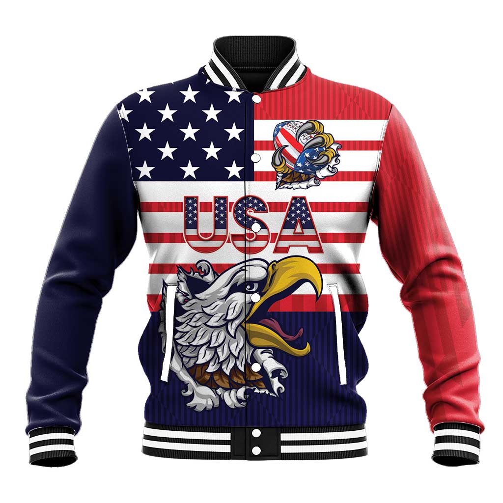 United States Football Custom Baseball Jacket Team USA One For All