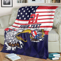 United States Football Custom Blanket Team USA One For All
