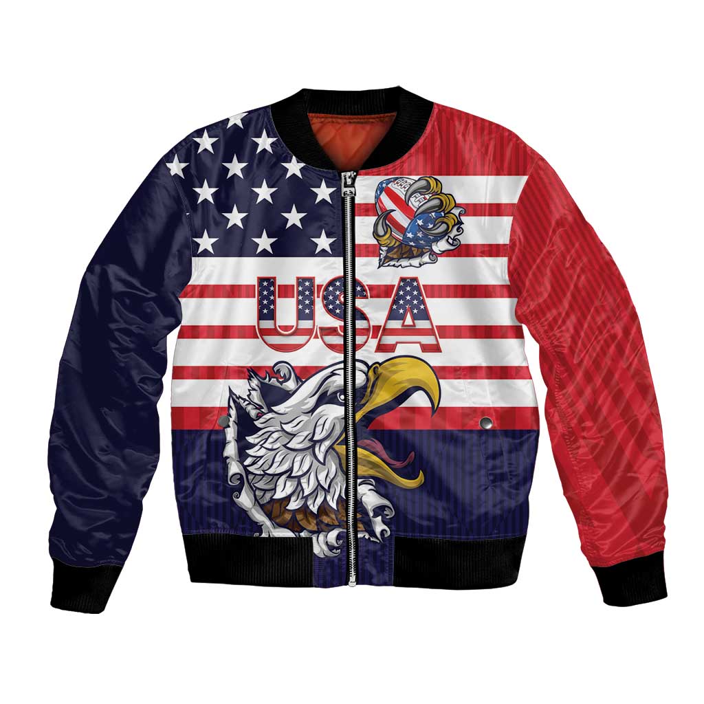 United States Football Custom Bomber Jacket Team USA One For All
