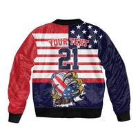 United States Football Custom Bomber Jacket Team USA One For All