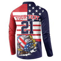 United States Football Custom Button Sweatshirt Team USA One For All