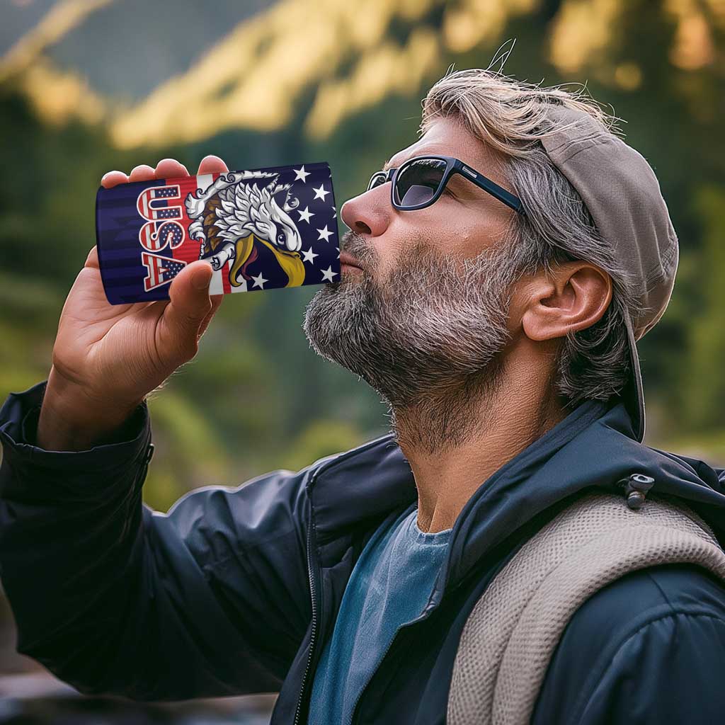 United States Football Custom 4 in 1 Can Cooler Tumbler Team USA One For All