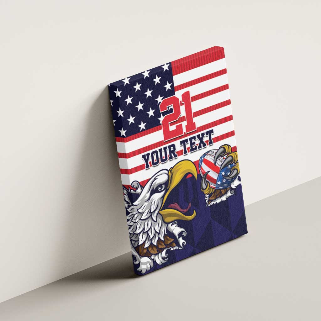 United States Football Custom Canvas Wall Art Team USA One For All