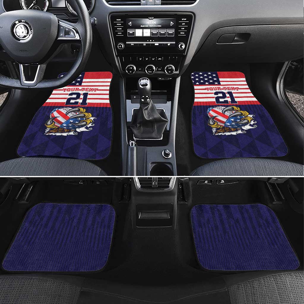 United States Football Custom Car Mats Team USA One For All
