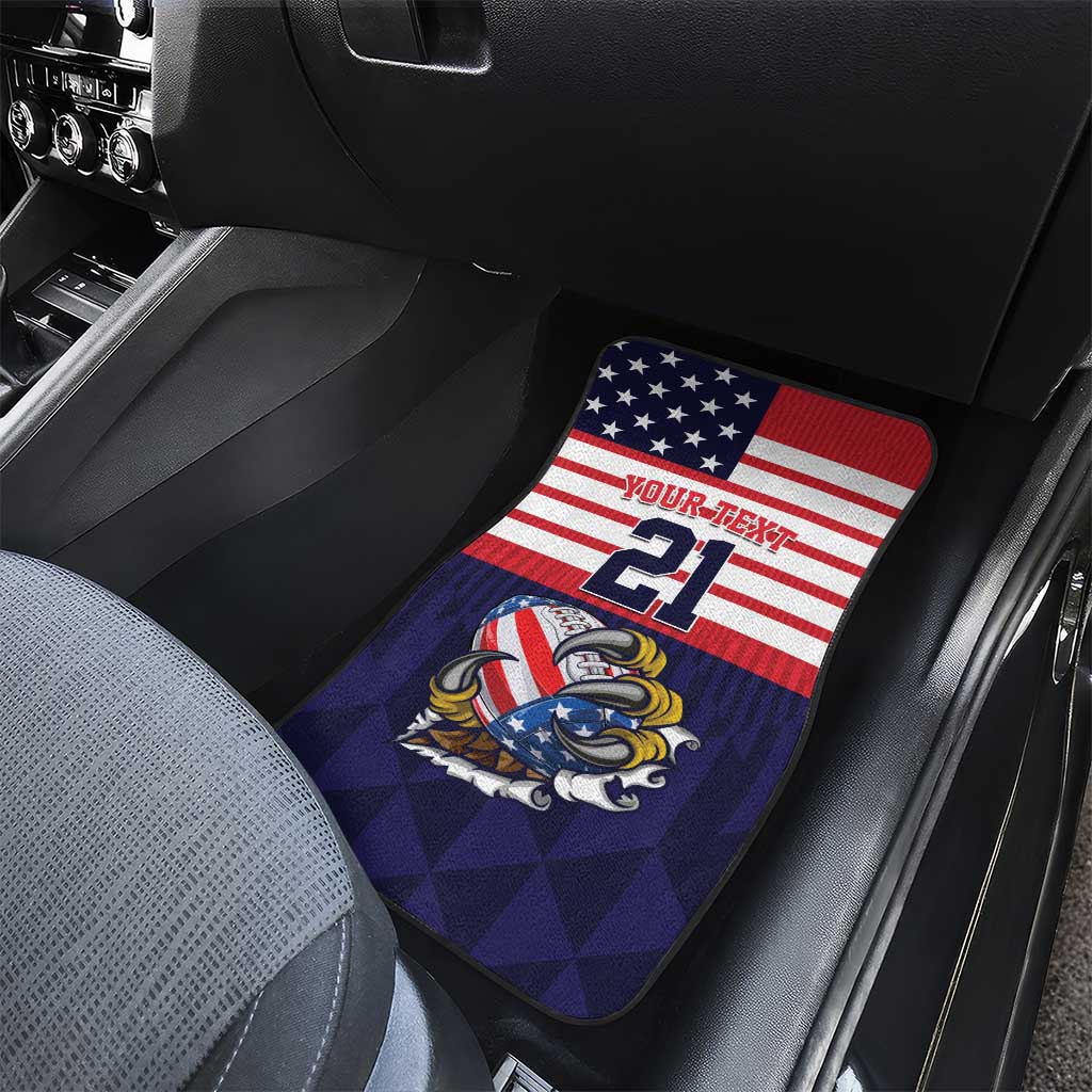 United States Football Custom Car Mats Team USA One For All