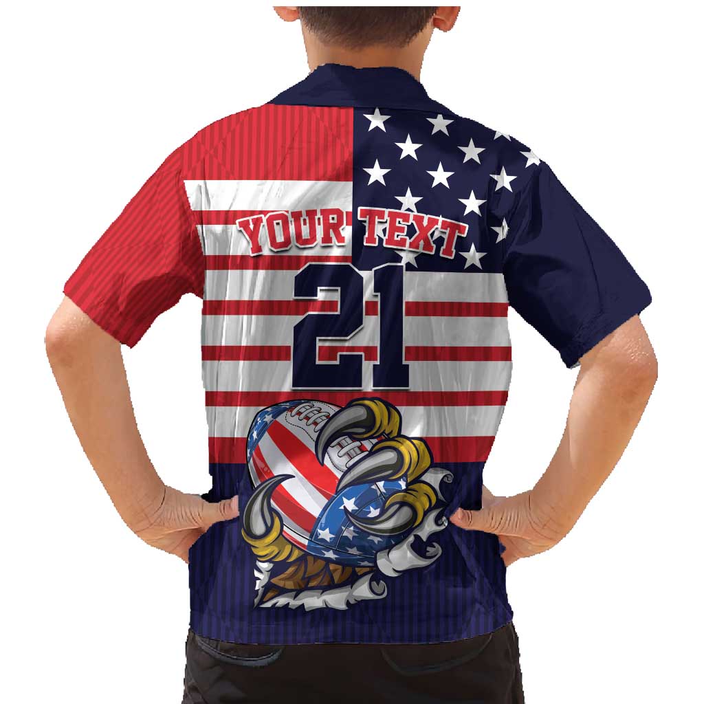 United States Football Custom Family Matching Mermaid Dress and Hawaiian Shirt Team USA One For All