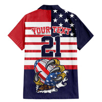 United States Football Custom Family Matching Mermaid Dress and Hawaiian Shirt Team USA One For All