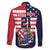 United States Football Custom Family Matching Summer Maxi Dress and Hawaiian Shirt Team USA One For All