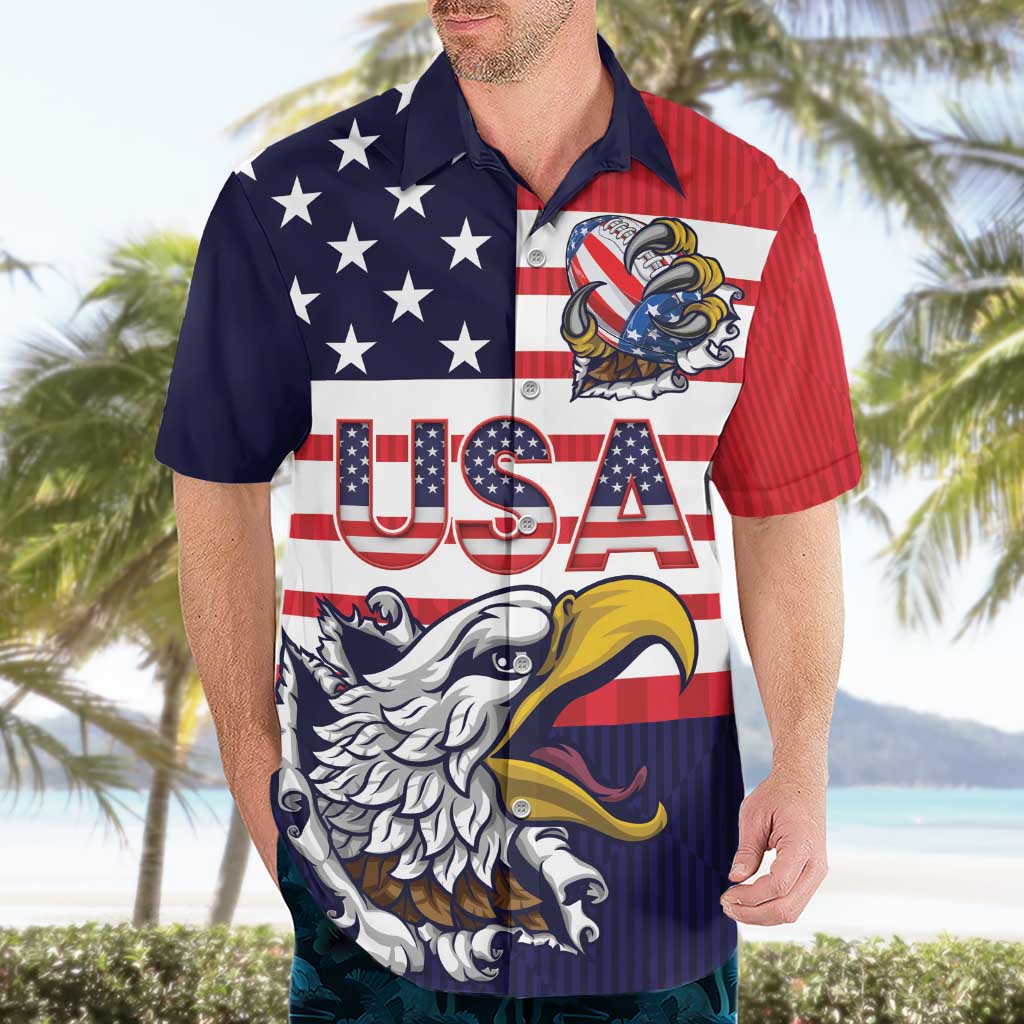 United States Football Custom Hawaiian Shirt Team USA One For All