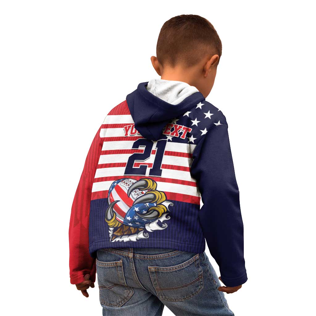 United States Football Custom Kid Hoodie Team USA One For All